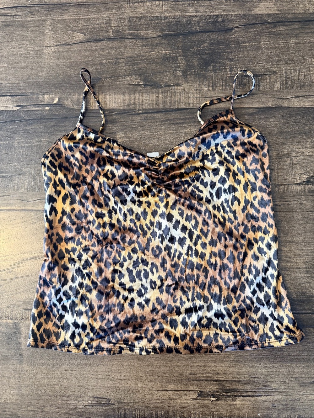 Victoria’s Secret Vintage 90’s Leopard Print Satin Cami Top - Brown